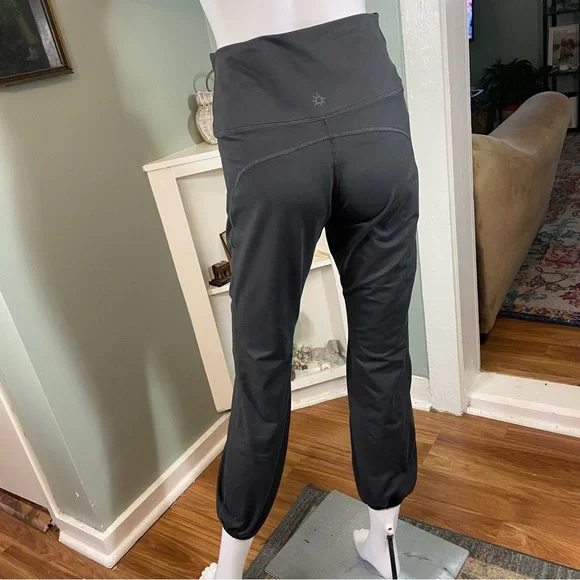 OFFLINE Aerie The Hugger High Waisted Cinch Cuff Pants Grey Leggings Large L - Picture 4 of 12